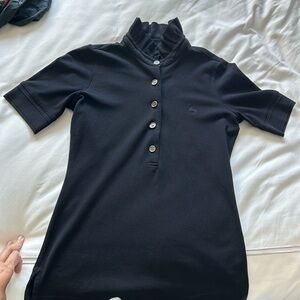 Burberry Ruffle collar Polo
